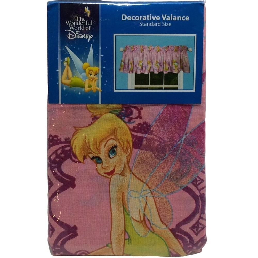 Disney Tinkerbell Pixie Dust Decorative Valance 84"x15" Standard Size New Open
